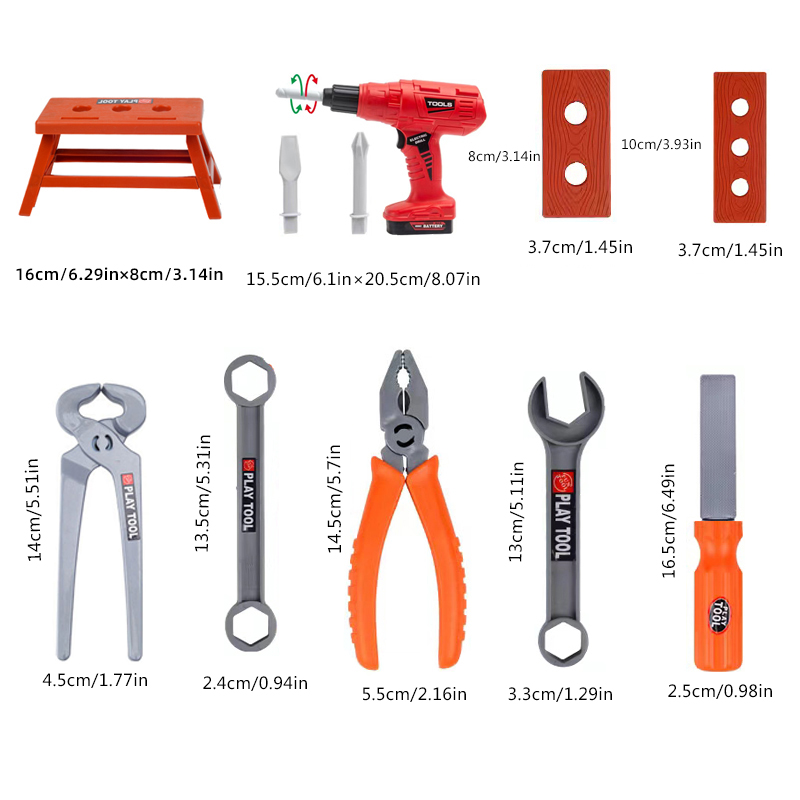 38pcs/39PCS/42PCS Toy Tool Box - đánh giá và giá Gardening Tools For 8 Year Olds
