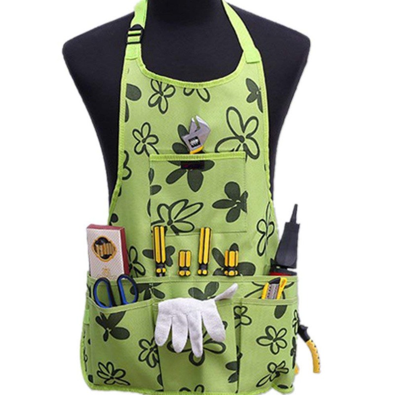 Garden Work Apron with Pockets - đánh giá và giá Gardening Tools Women