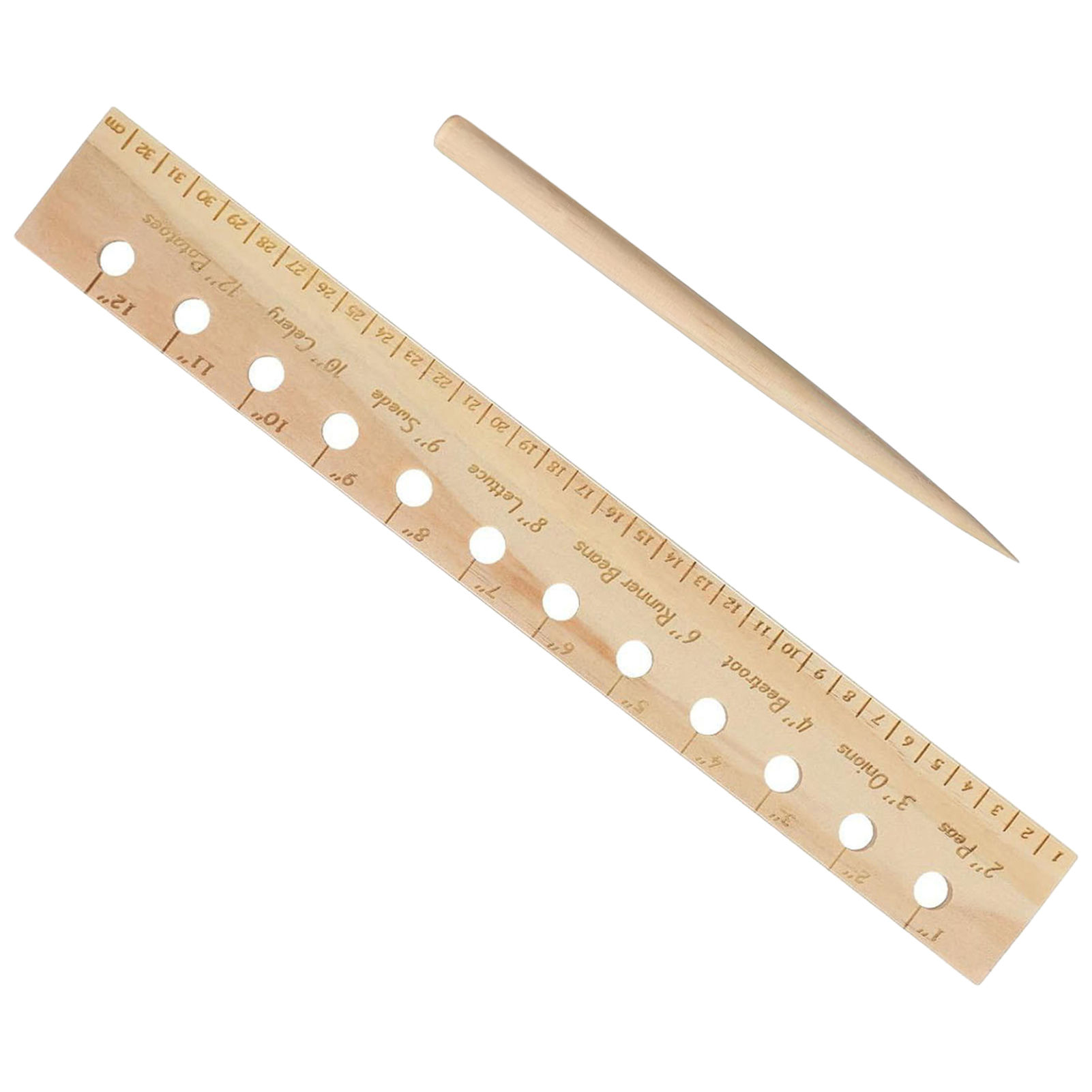 Solid Wood Planting Ruler for  - đánh giá và giá Gardening Tools Wooden