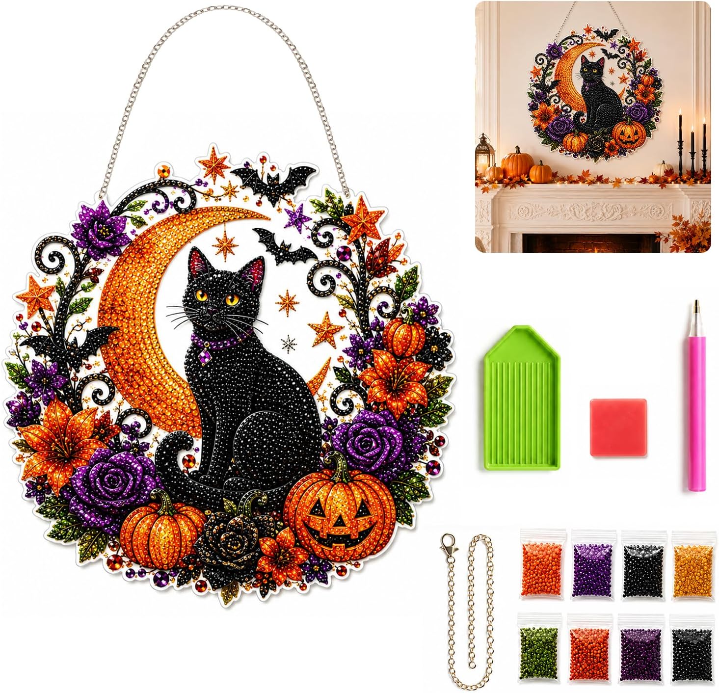 Halloween Pumpkins Diamond Art - đánh giá và giá Gardening Tools Diy
