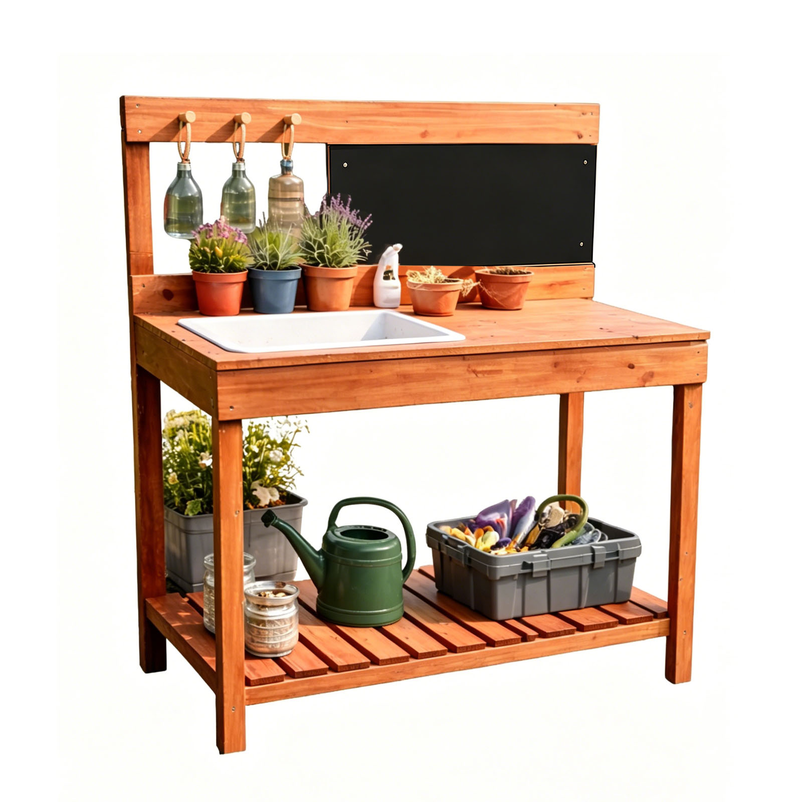 Wooden Potting Benches For Chi - đánh giá và giá Gardening Tools Wooden