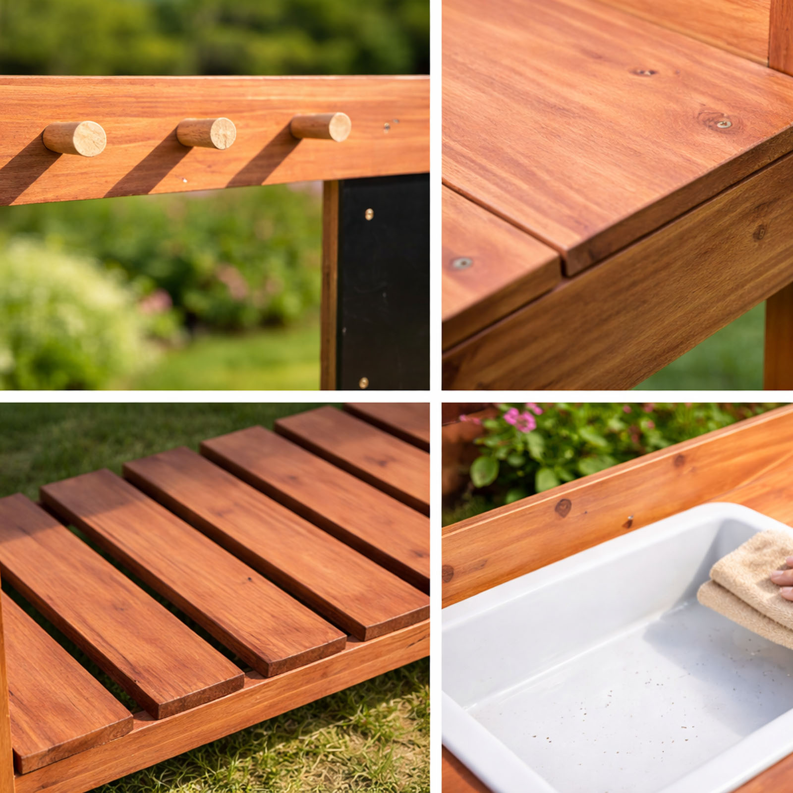 Wooden Potting Benches For Chi - đánh giá và giá Gardening Tools Wooden