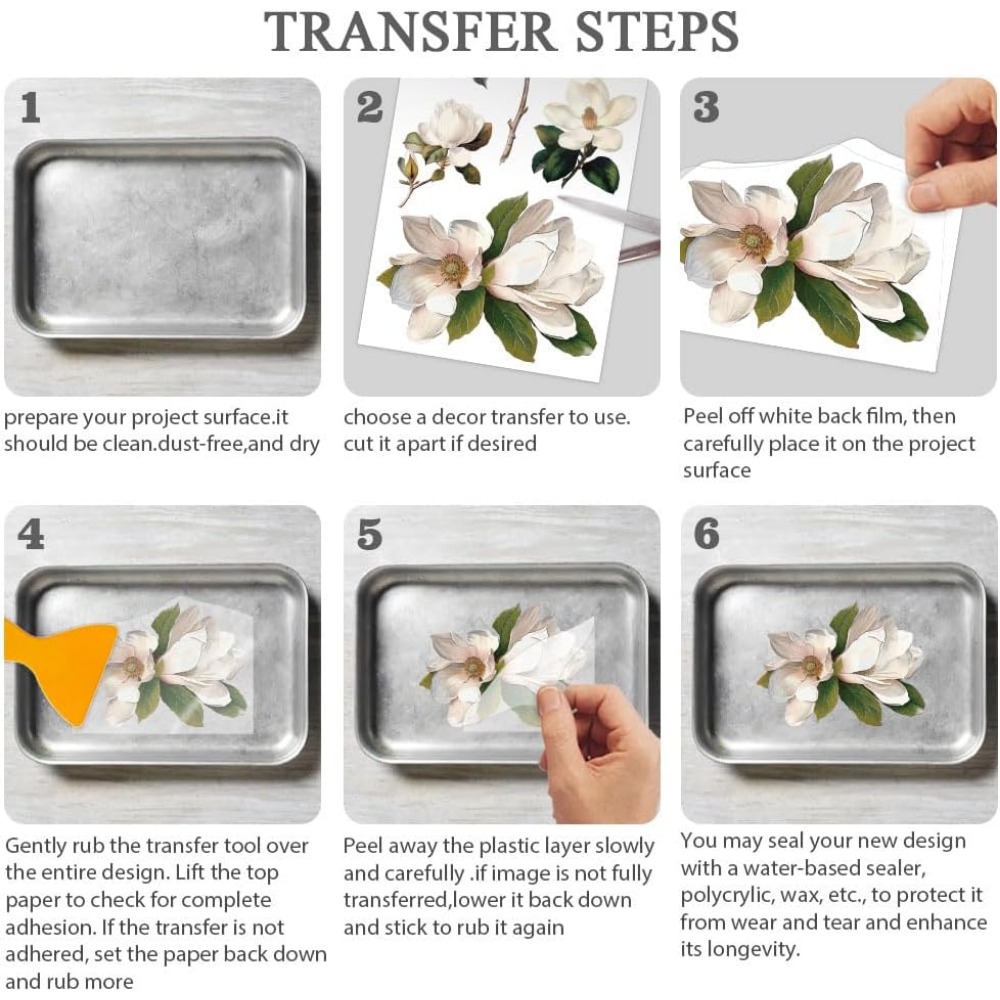 3pcs/Set Watercolor Roses Rub  - đánh giá và giá Gardening Tools Diy