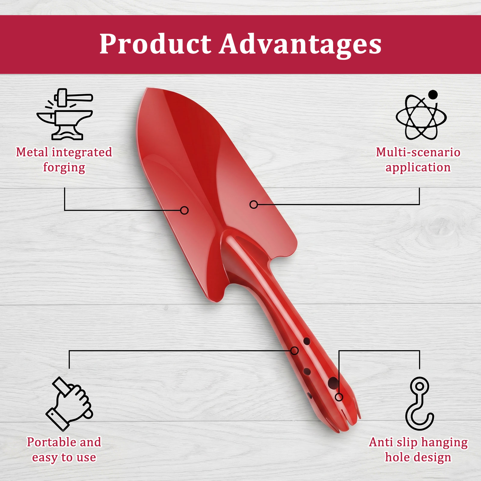 Garden Trowel Rust Resistant M - đánh giá và giá Garden Hand Trowel