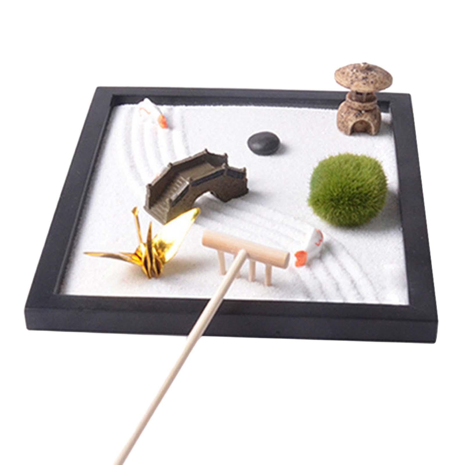 Zen Garden Sand Tray for Desk  - đánh giá và giá Zen Gardening Tools