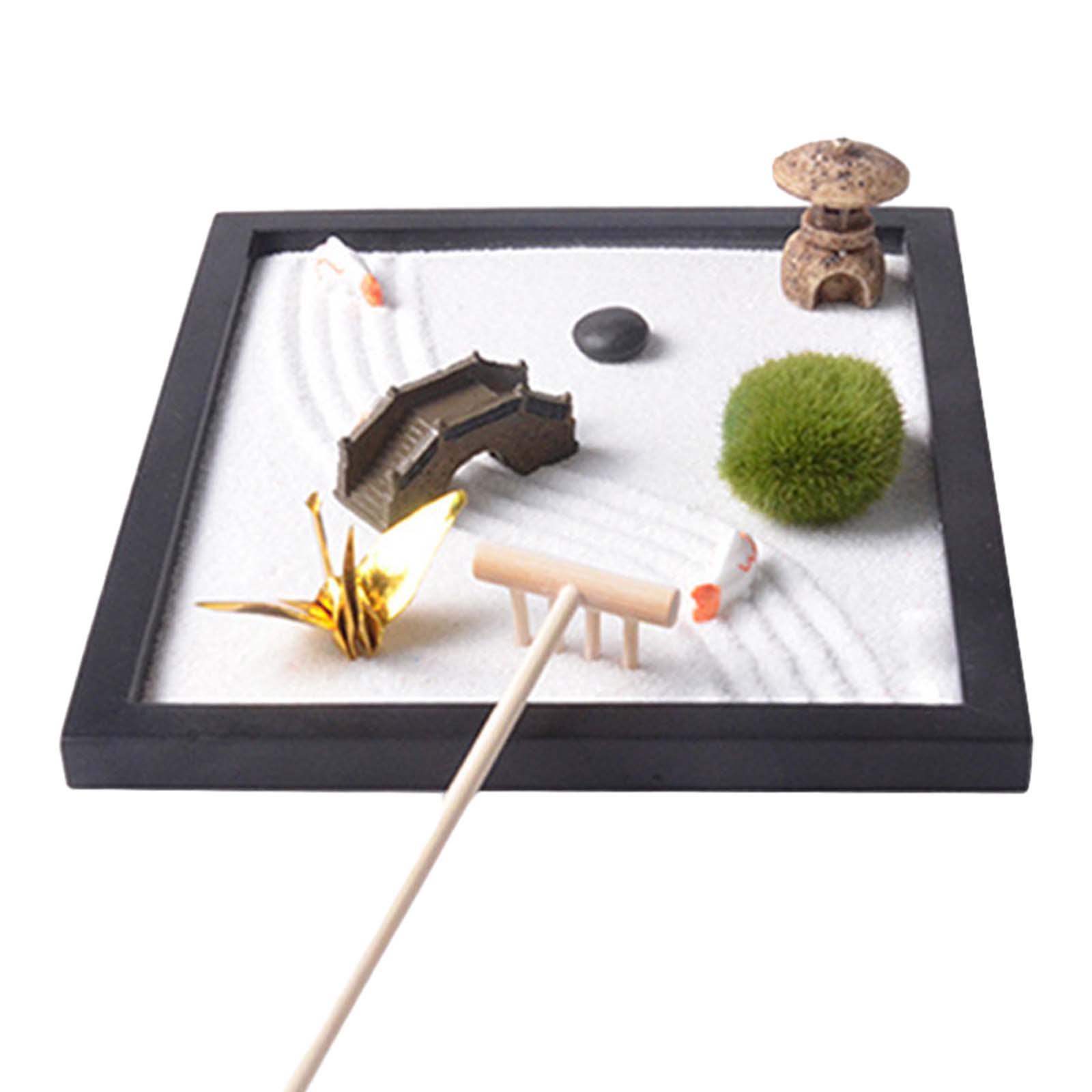 Zen Garden Sand Tray for Desk  - đánh giá và giá Zen Gardening Tools