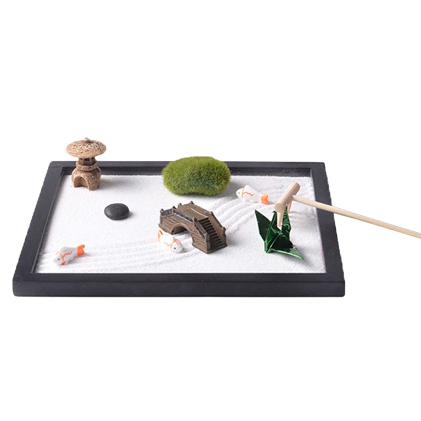 Zen Garden Sand Tray for Desk  - đánh giá và giá Zen Gardening Tools