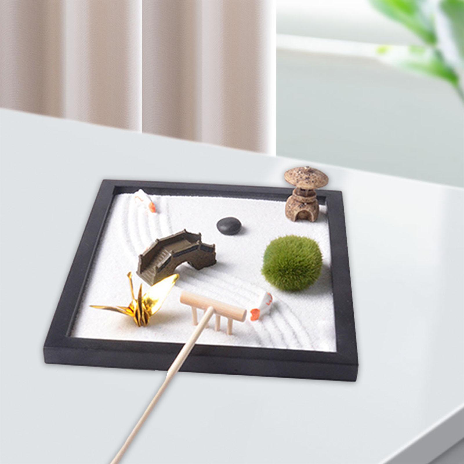 Zen Garden Sand Tray for Desk  - đánh giá và giá Zen Gardening Tools