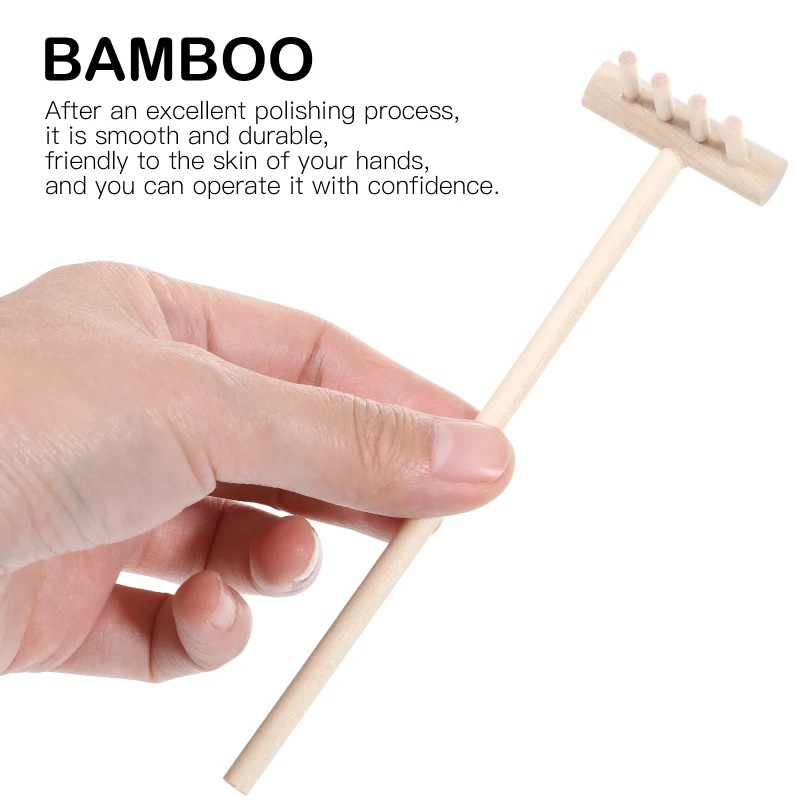 6pcs Mini Bamboo Rake Set for  - đánh giá và giá Zen Gardening Tools