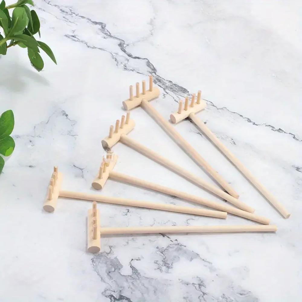 6pcs Mini Bamboo Rake Set for  - đánh giá và giá Zen Gardening Tools